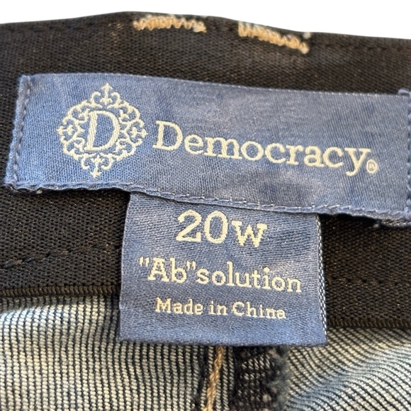 Democracy Ab Technology Jeans Plus Size 20W Stretch Denim Ankle Cropped Jeans - Picture 4 of 14